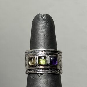 Vintage Silpada Garden In Gems Size 6.75